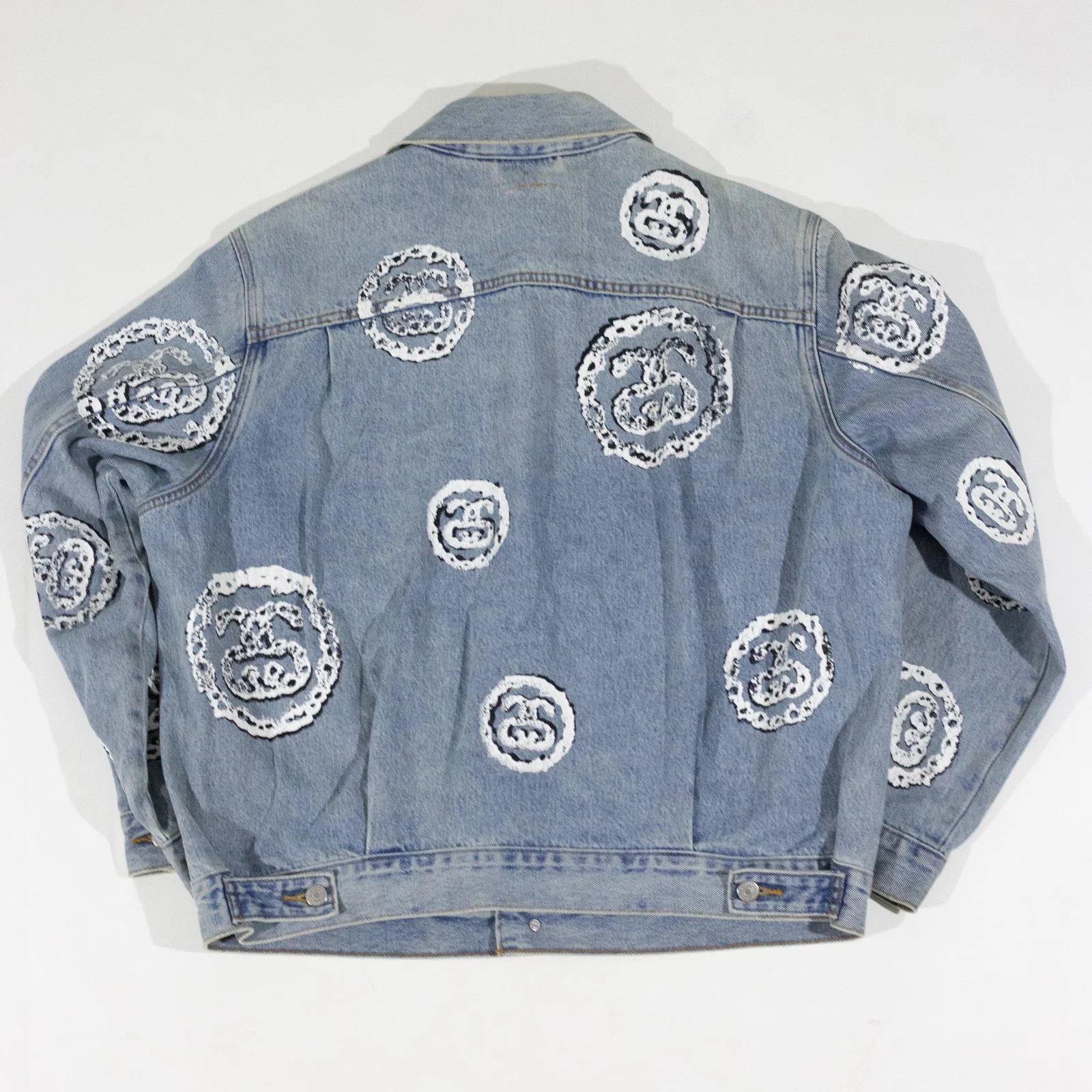 Jaqueta Denim Tears Stussy Jeans — foto 5