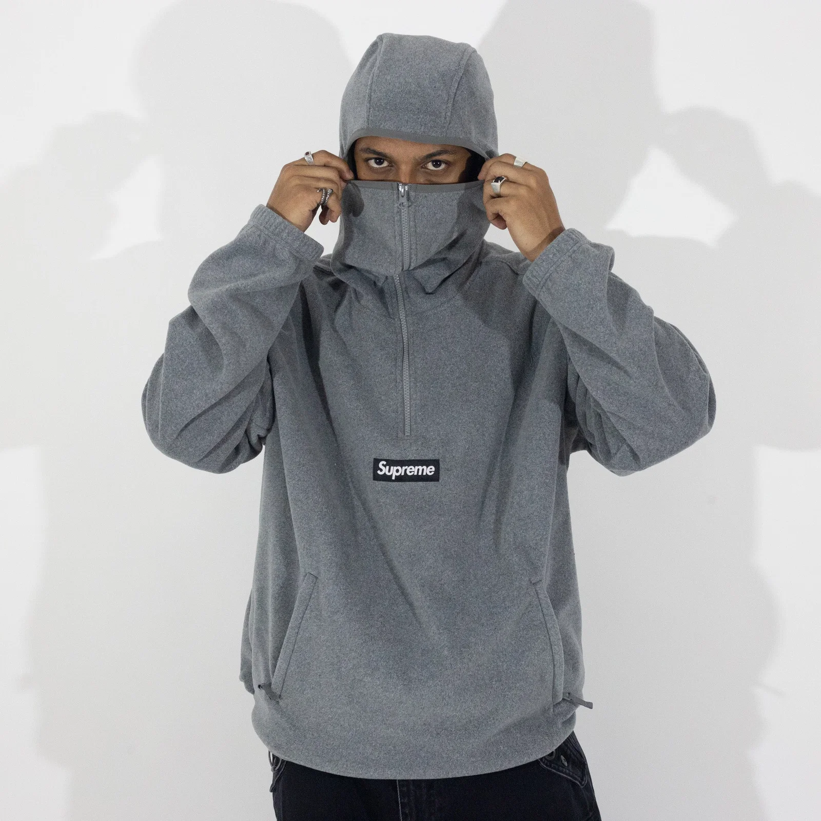 Jaqueta Supreme Polartec Balaclava Cinza — foto 2