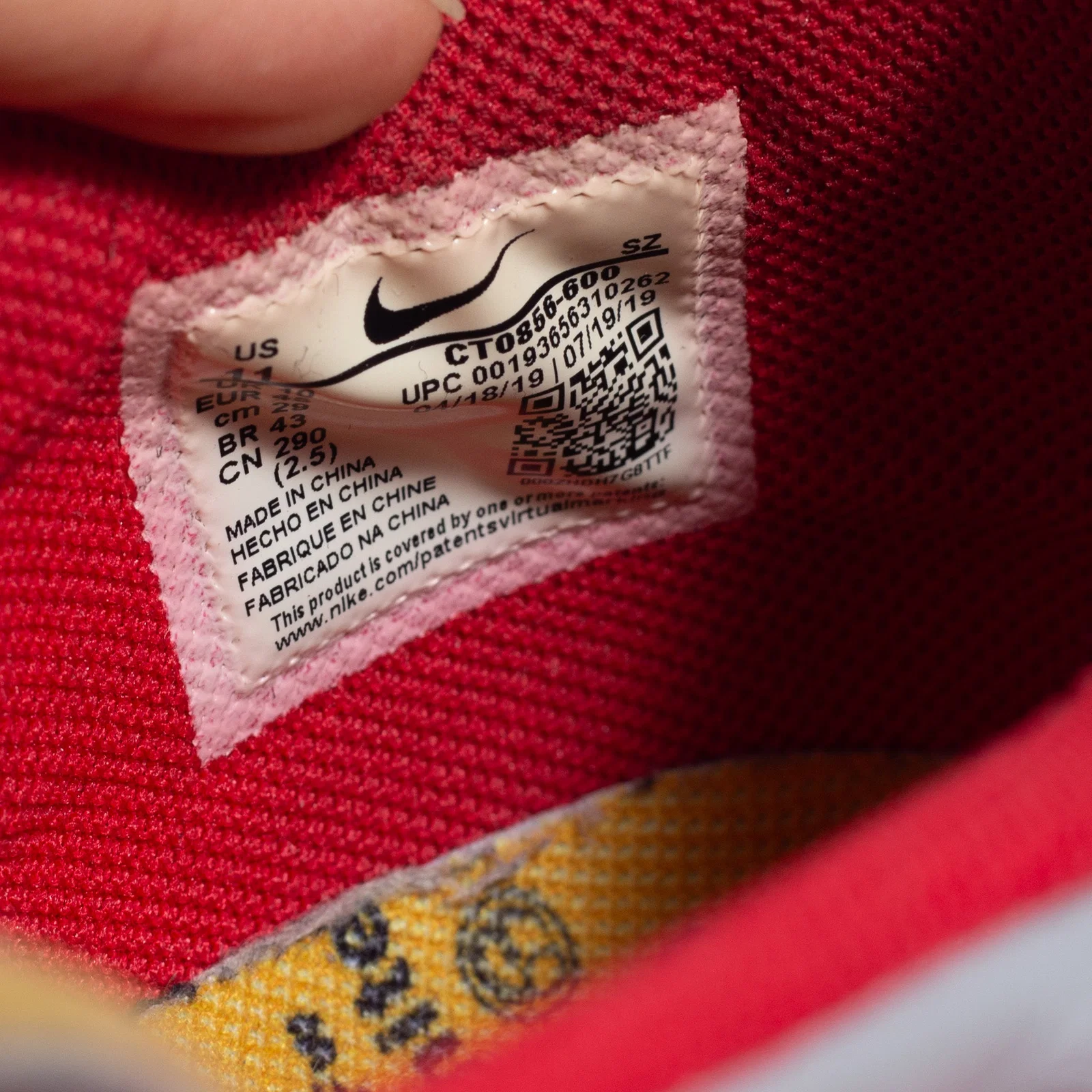 Off-White x Nike Dunk University Red (SEMINOVO) — foto 8