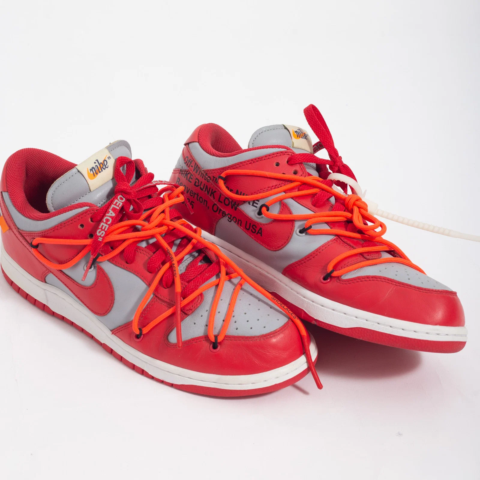 Off-White x Nike Dunk University Red (SEMINOVO) — foto 4