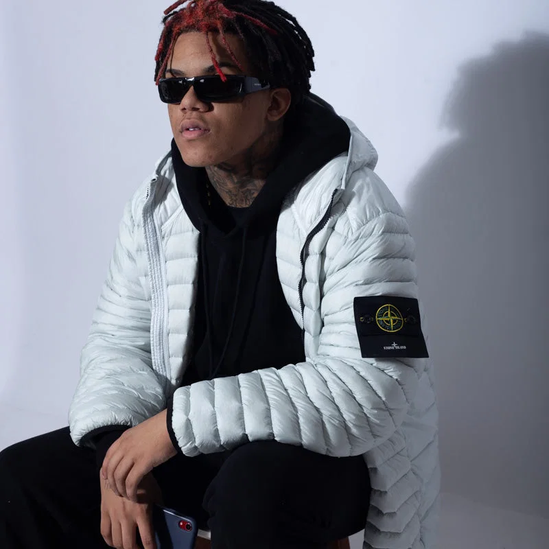 Jaqueta Puffer Stone Island Cinza