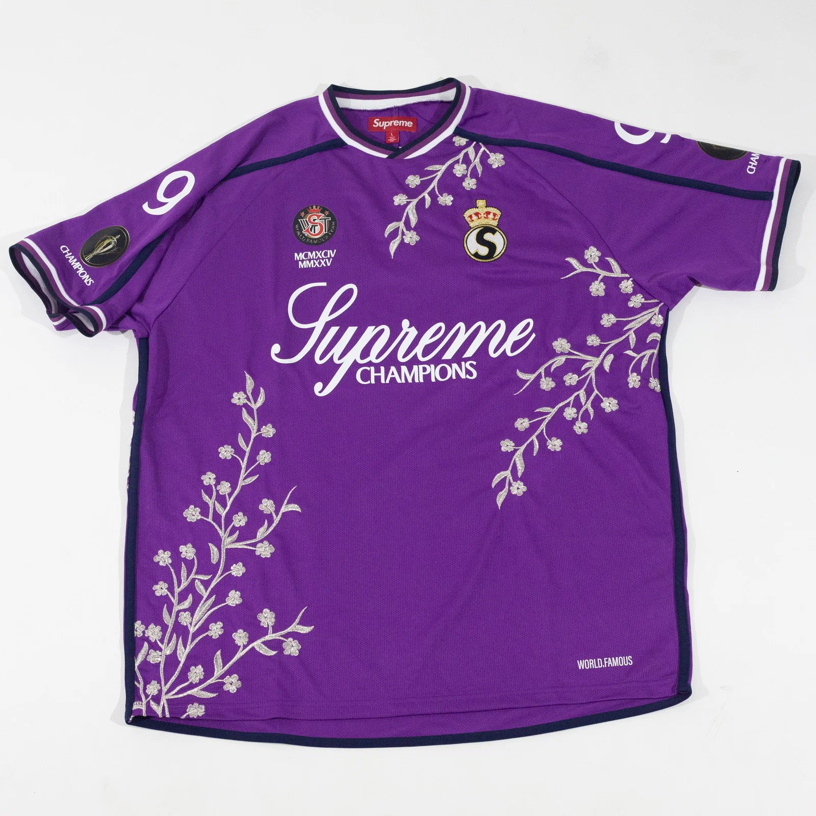 Jersey Supreme Floral Soccer Roxa