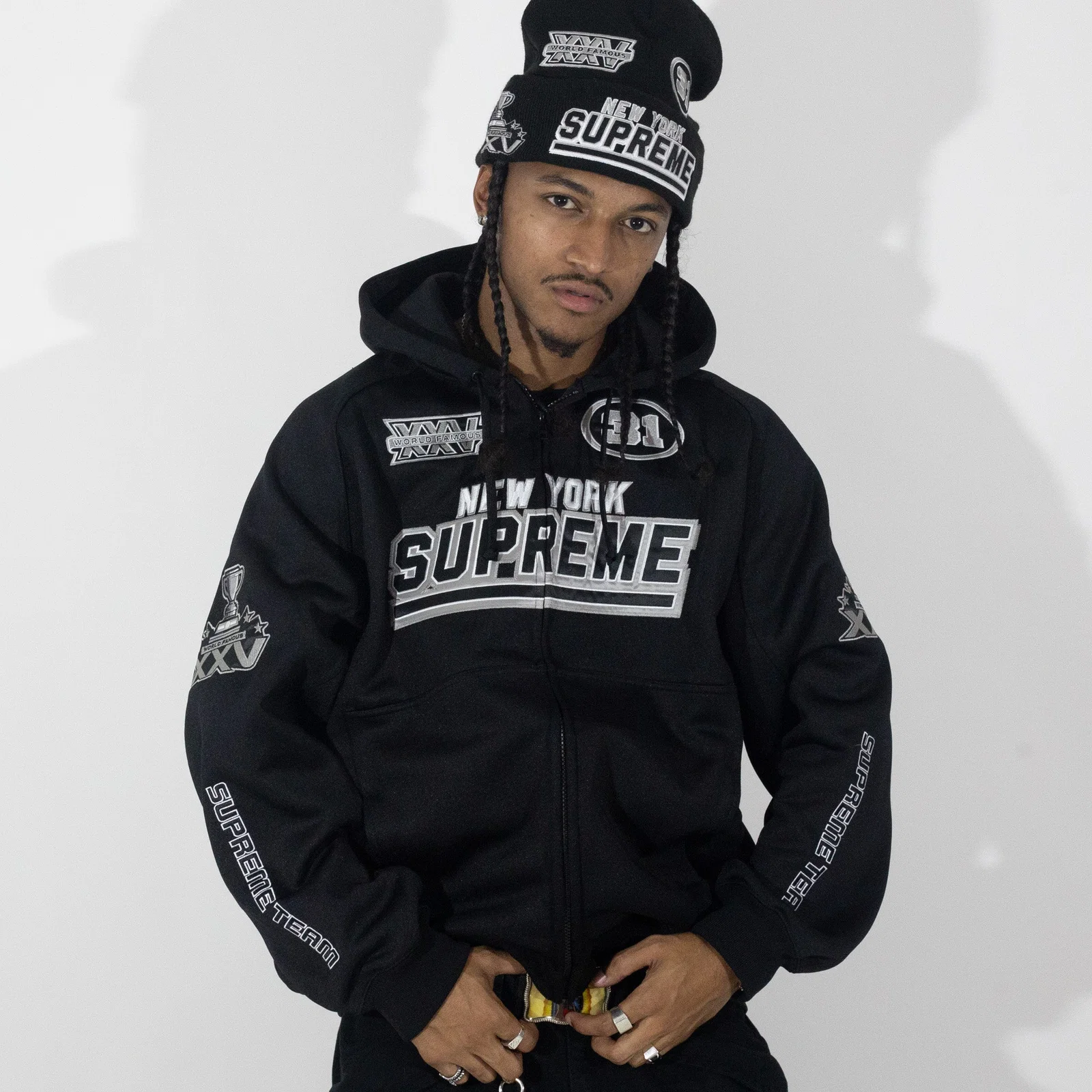 Jaqueta Supreme Football Preto