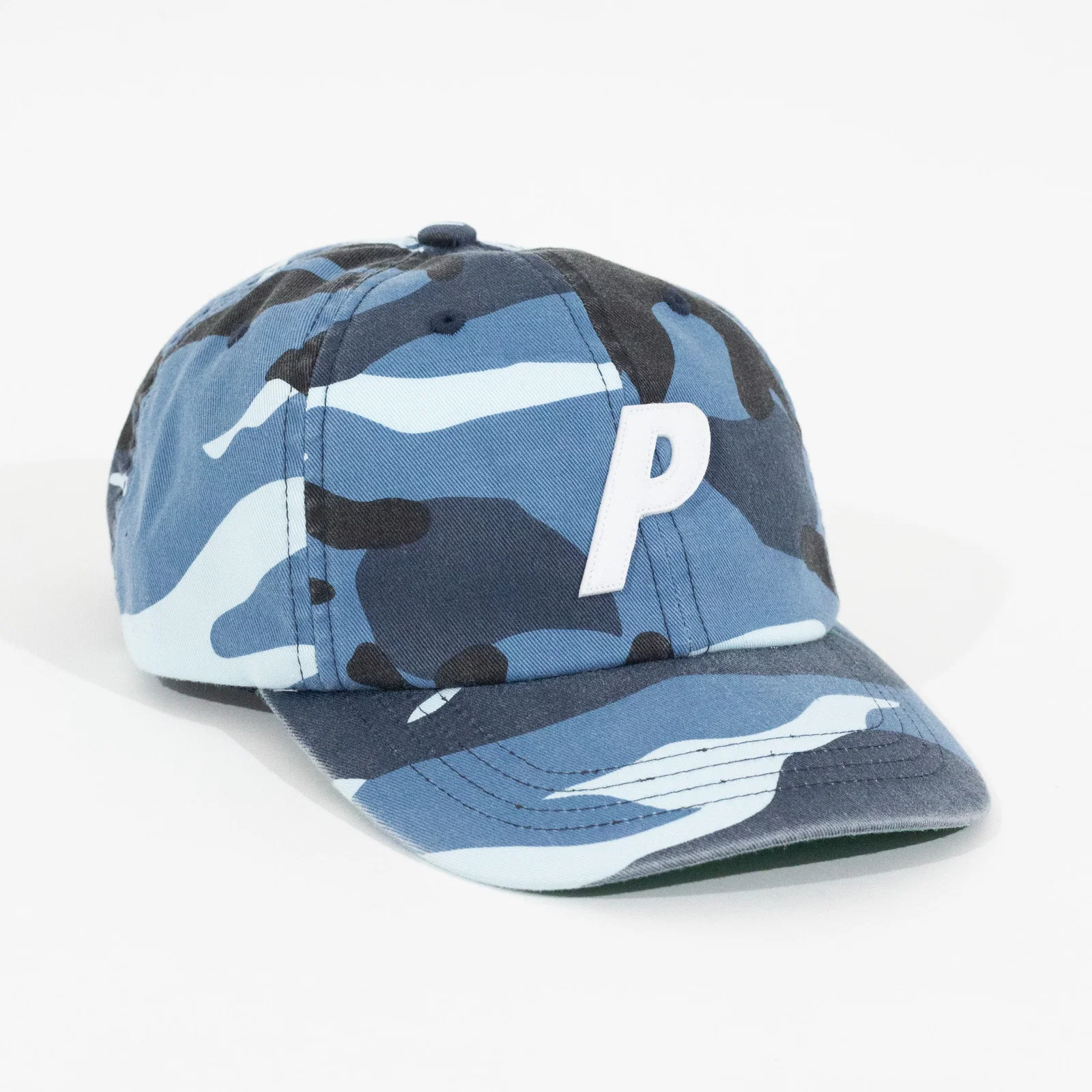Bone Palace P 6-Panel Washed Azul Camo