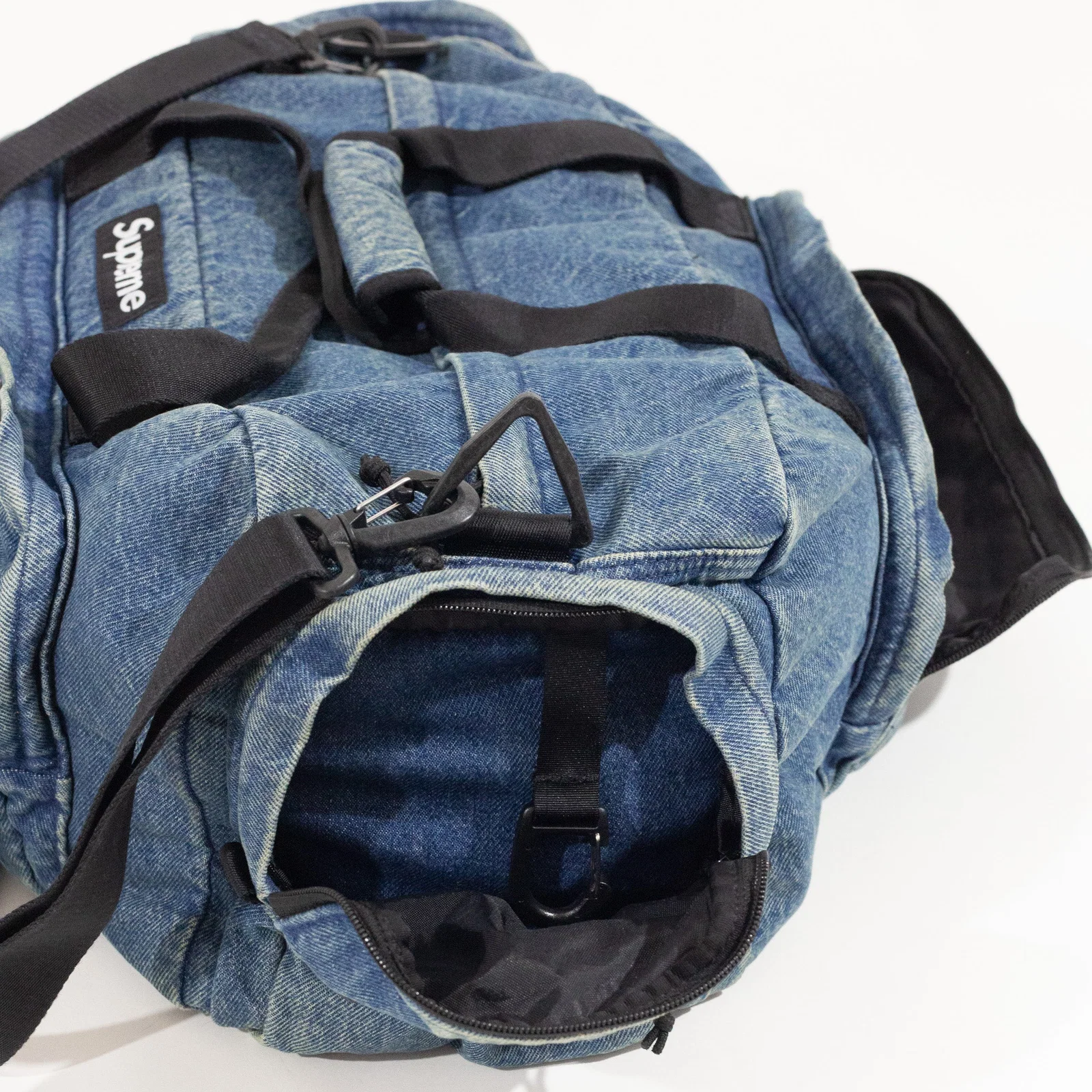 Duffle Bag Supreme Denim Azul — foto 5
