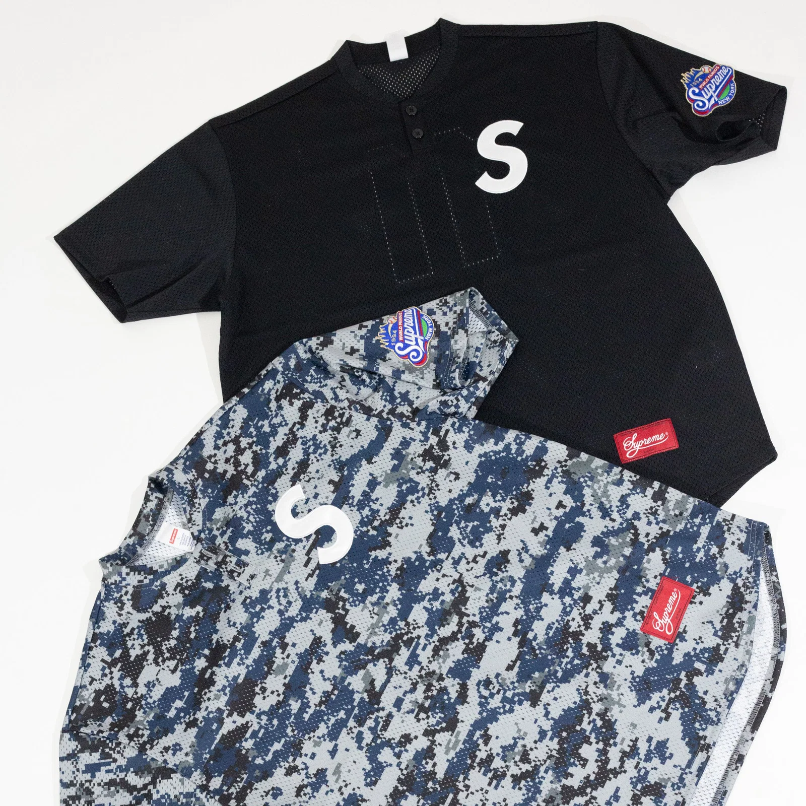 Jersey Supreme S Logo Baseball Henley Preto — foto 3