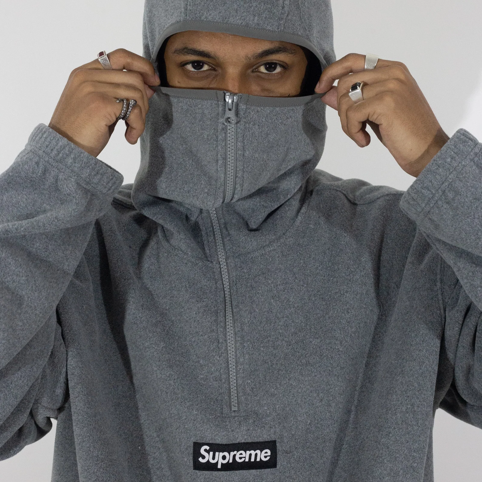 Jaqueta Supreme Polartec Balaclava Cinza — foto 5
