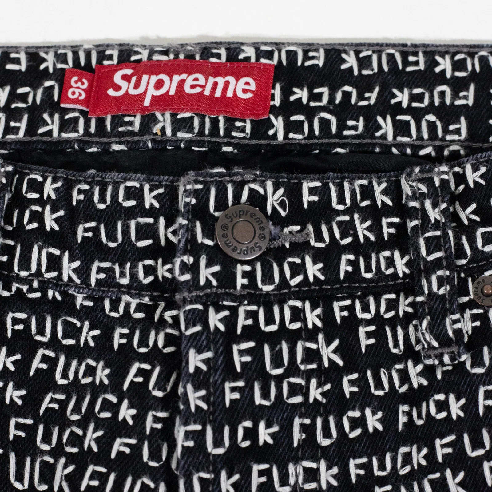 Calça Supreme Jeans Fuck Stich Loose Fit Jean — foto 2