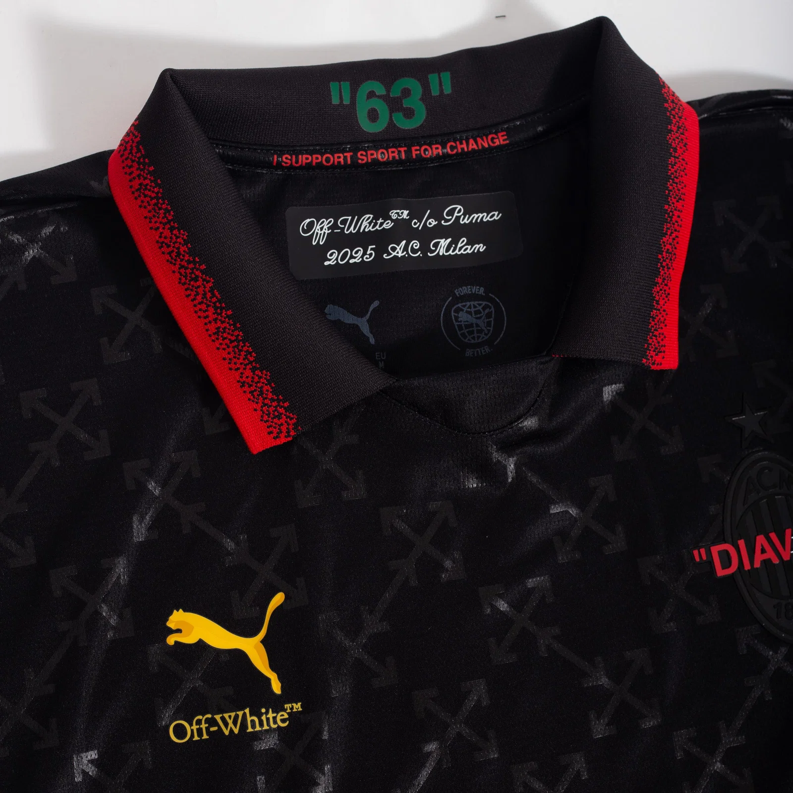 Camisa Off-White x AC Milan — foto 3