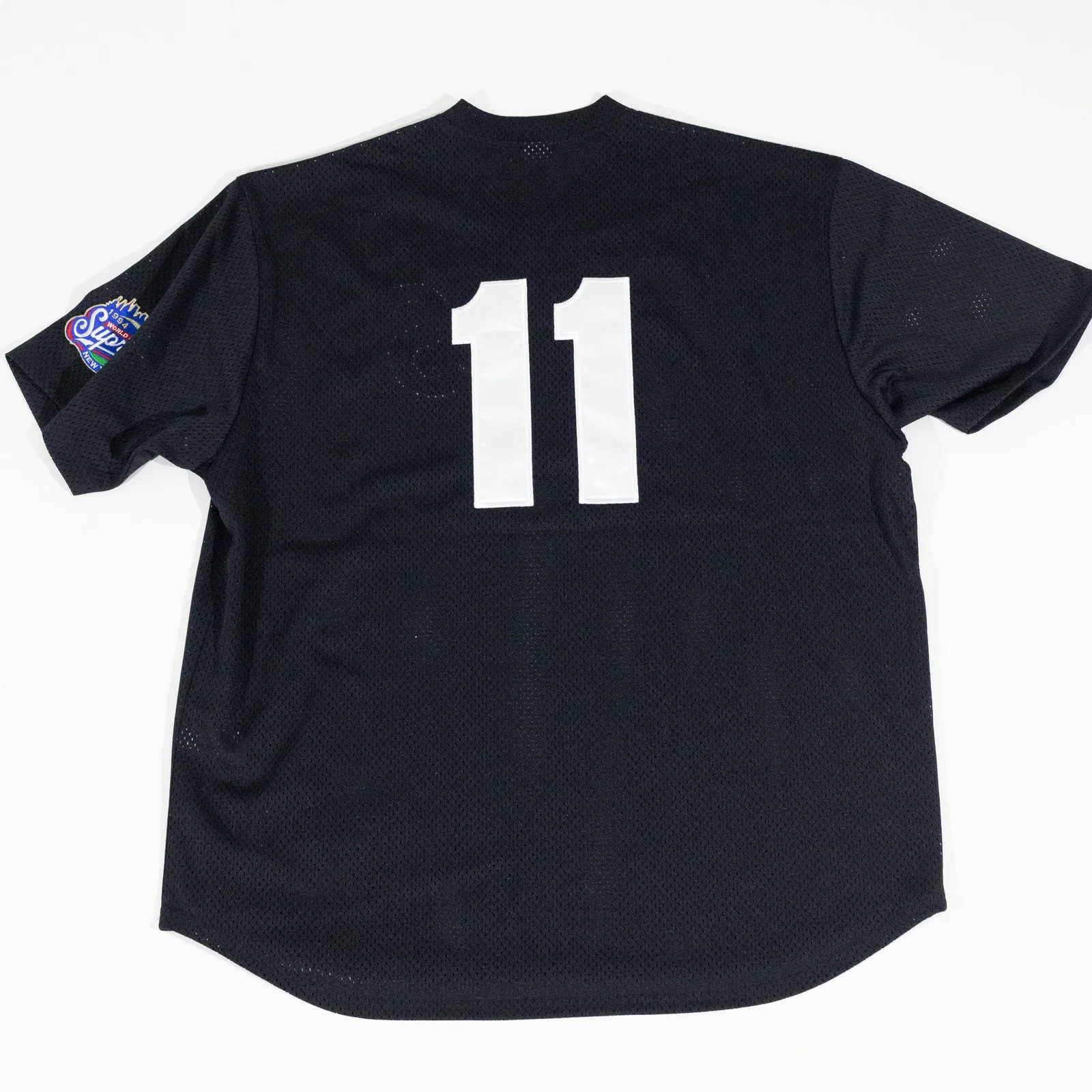 Jersey Supreme S Logo Baseball Henley Preto — foto 2