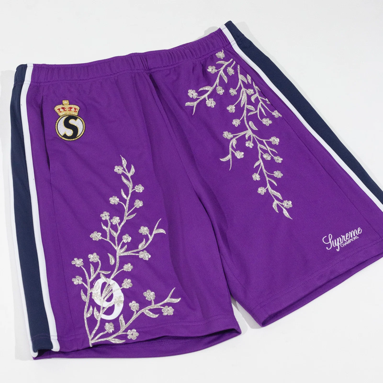 Bermuda Supreme Floral Soccer Roxa — foto 3