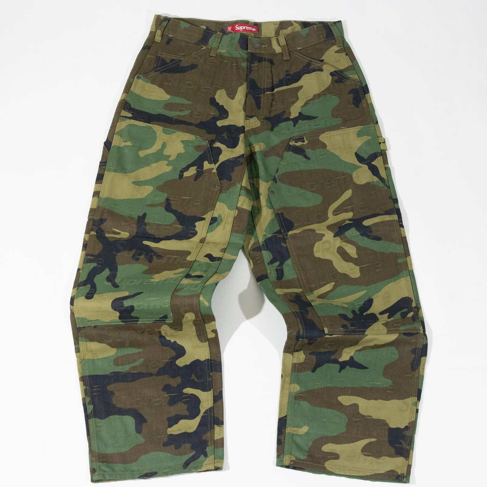 Calça Supreme Jacquard Logos Double Camo