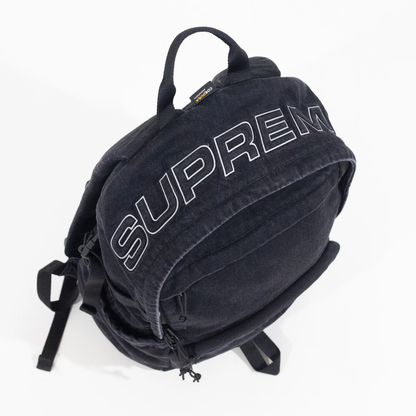 Mochila Supreme Denim Preta — foto 2