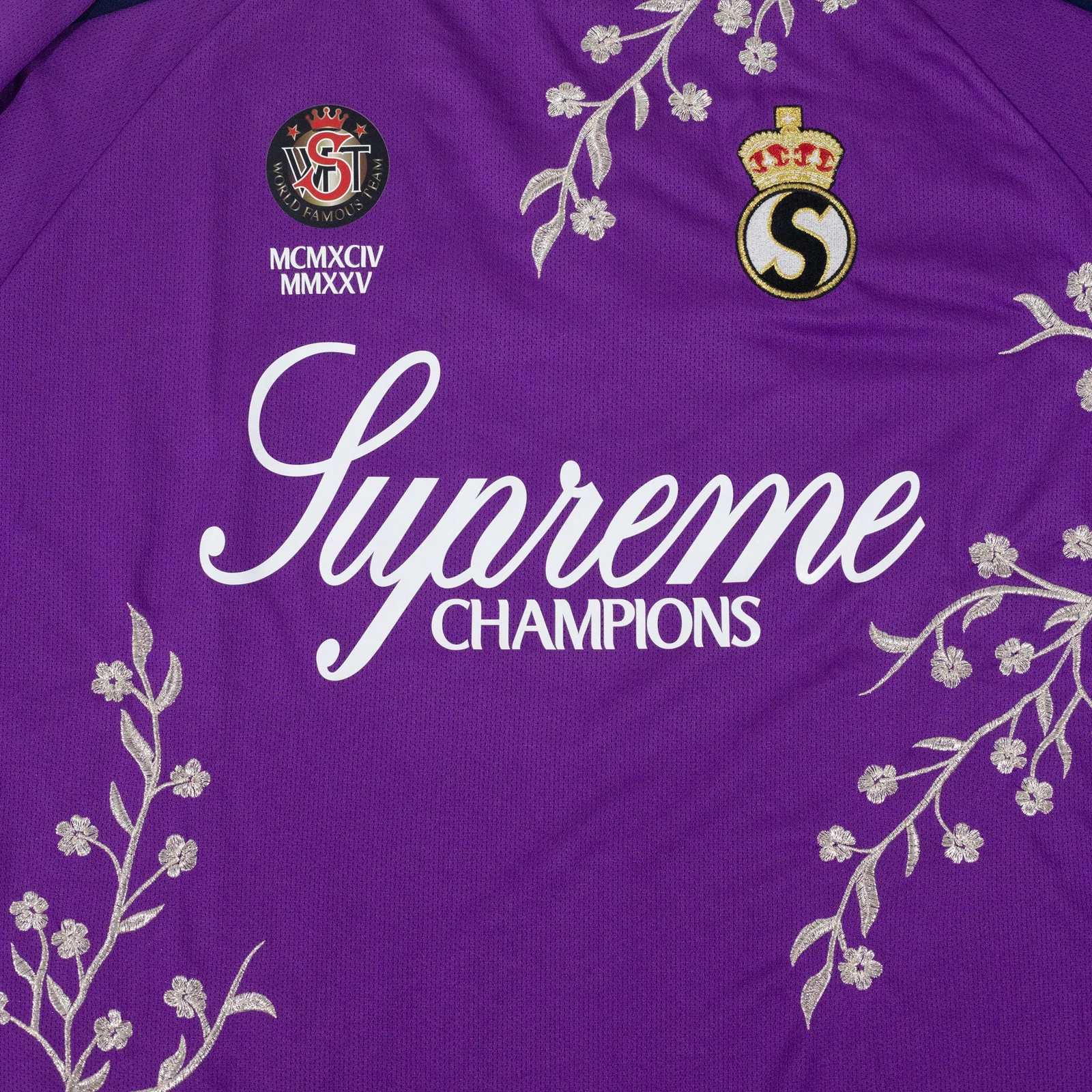 Jersey Supreme Floral Soccer Roxa — foto 3