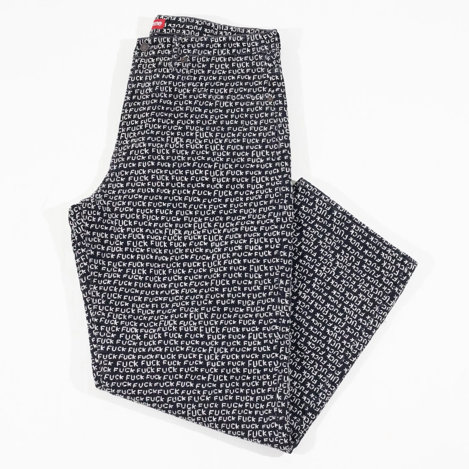 Calça Supreme Jeans Fuck Stich Loose Fit Jean