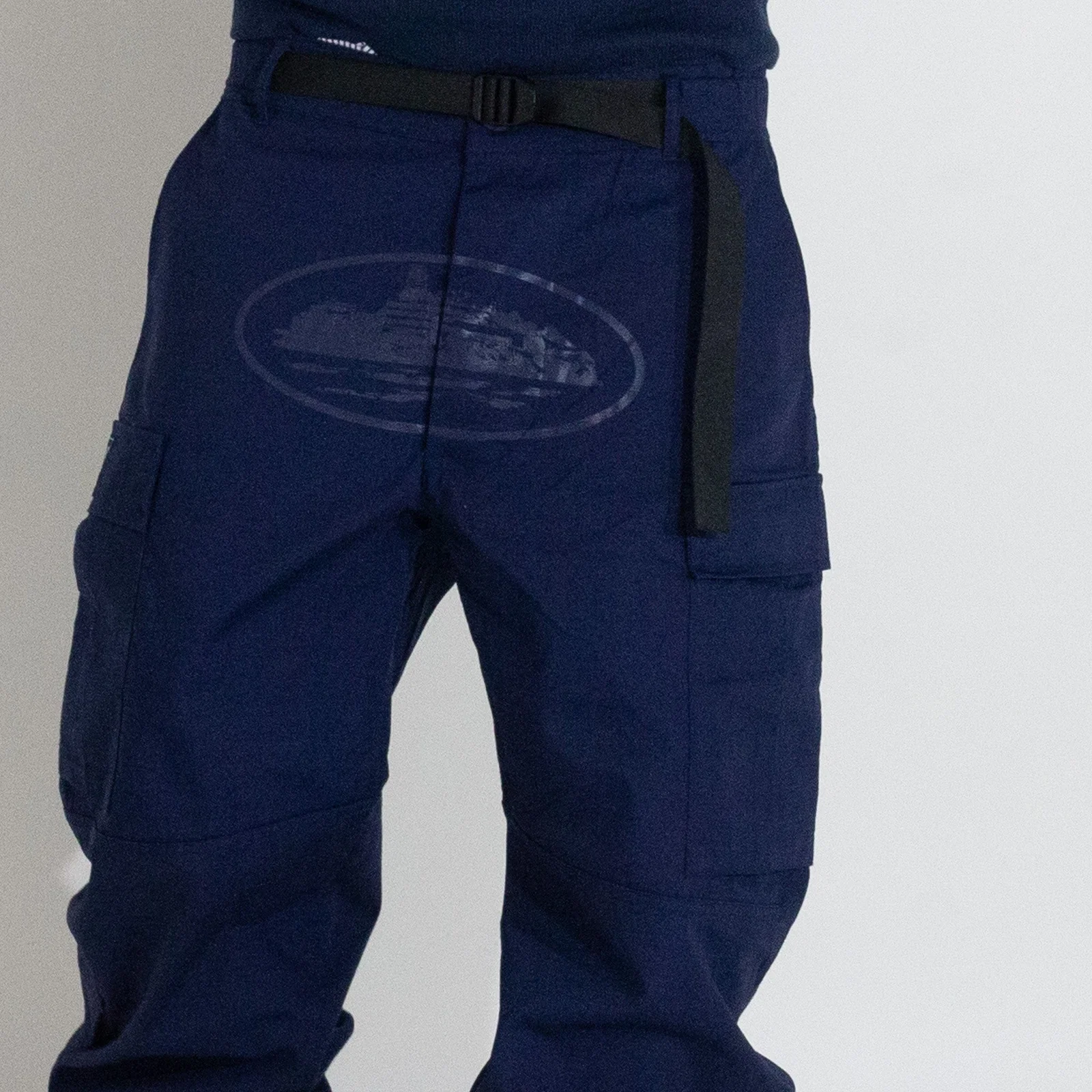 Calça Corteiz Cargo Azul — foto 3
