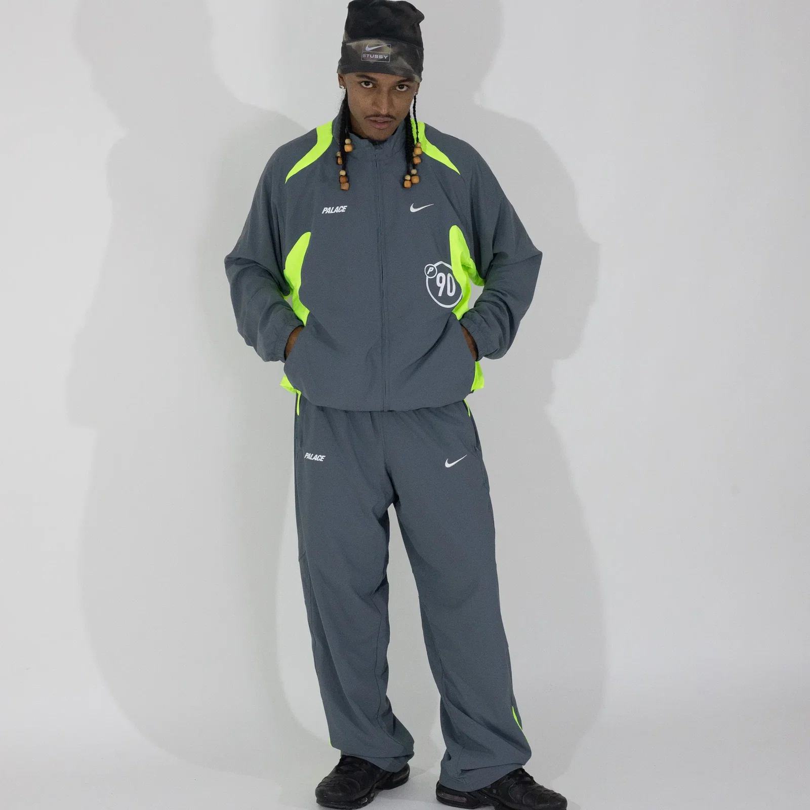 Conjunto Palace Skateboards x Nike - Total 90 ‘P90’ cinza — foto 2