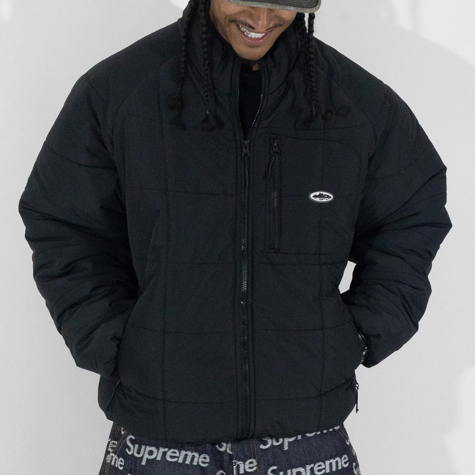 Jaqueta Puffer Corteiz Refletiva