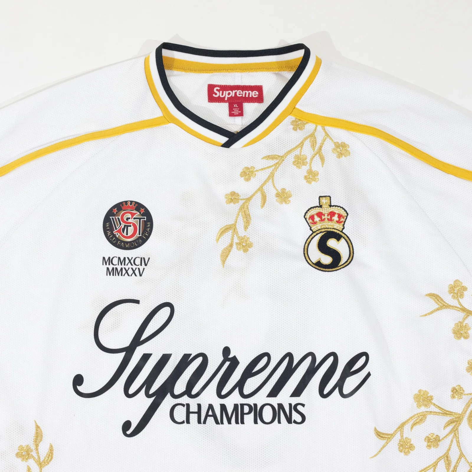 Jersey Supreme Floral Soccer Branca — foto 3