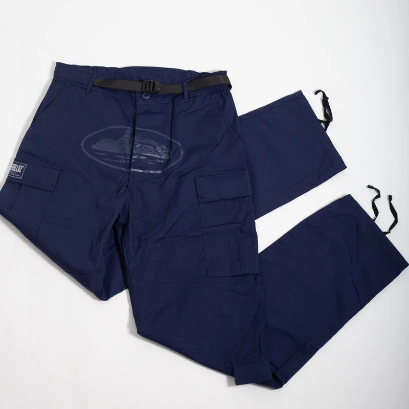Calça Corteiz Cargo Azul — foto 4
