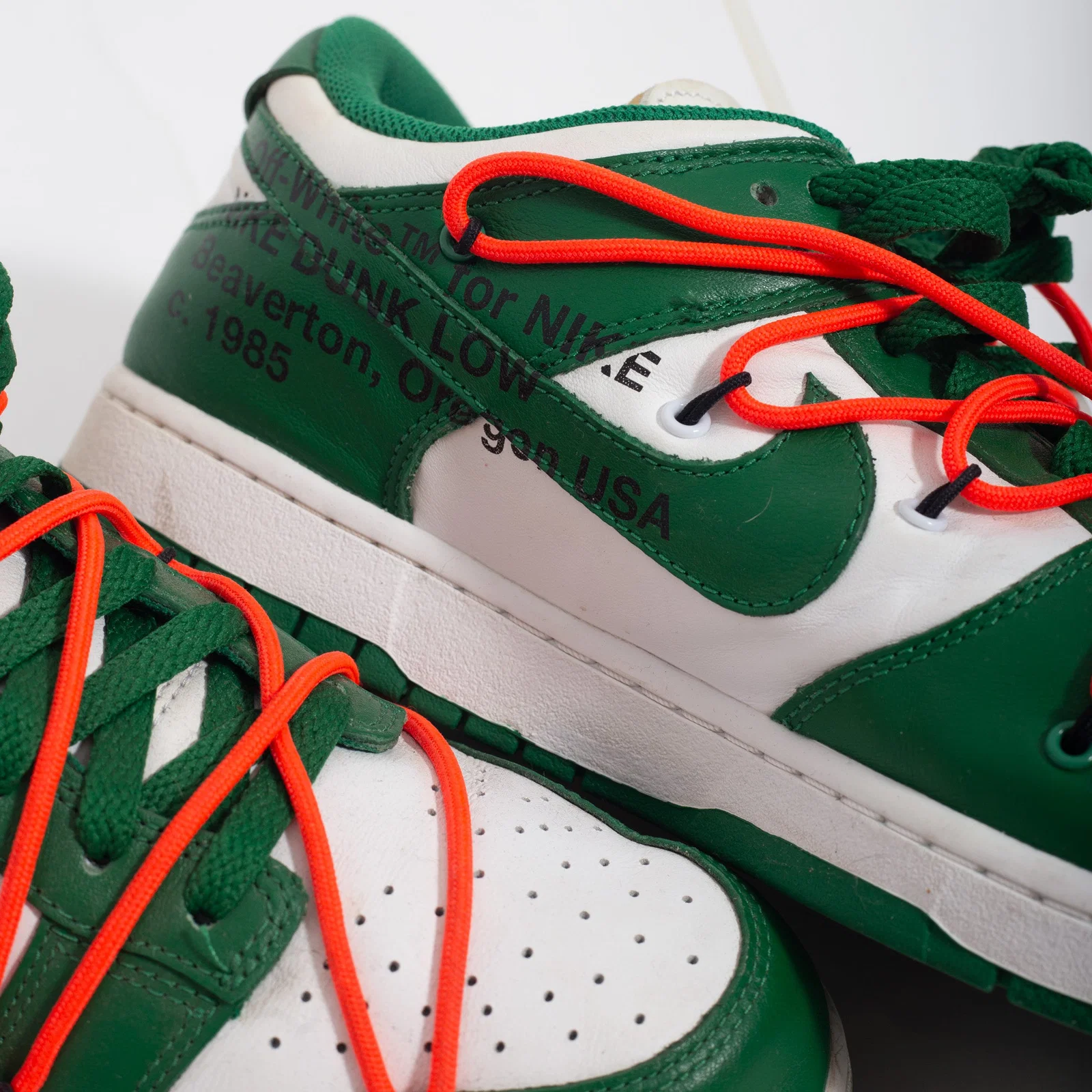 Off-White x Nike Dunk Pine Green (VNDS) — foto 3