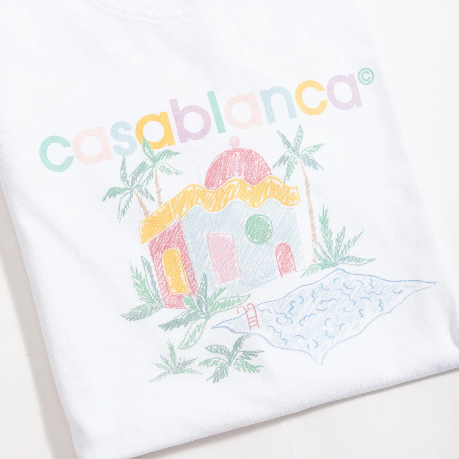 Camiseta Casablanca Graphic Print Branca