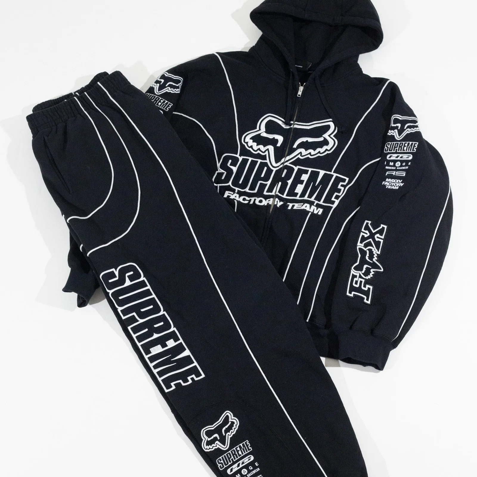 Calça Supreme x Fox Racing Preta — foto 6