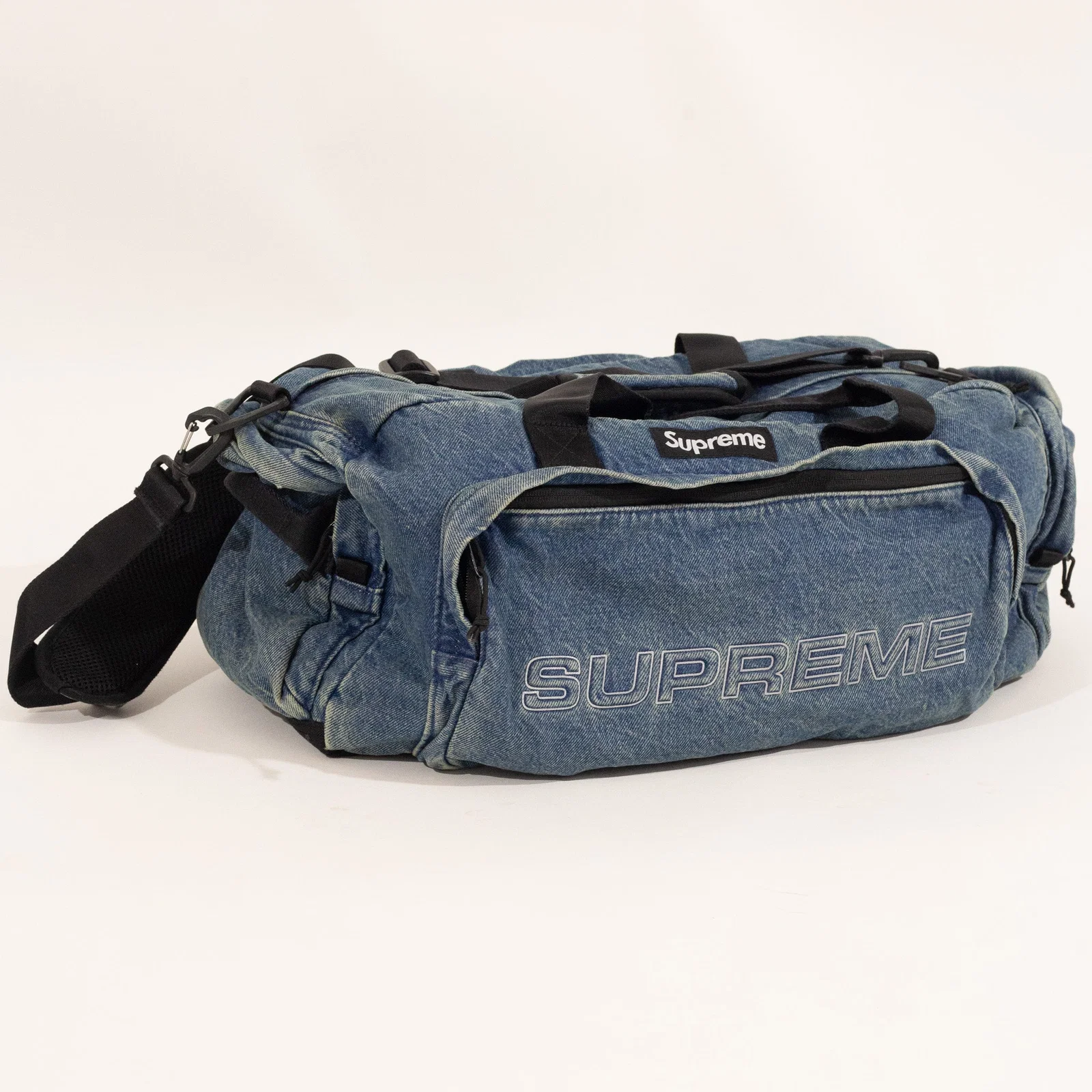 Duffle Bag Supreme Denim Azul — foto 2