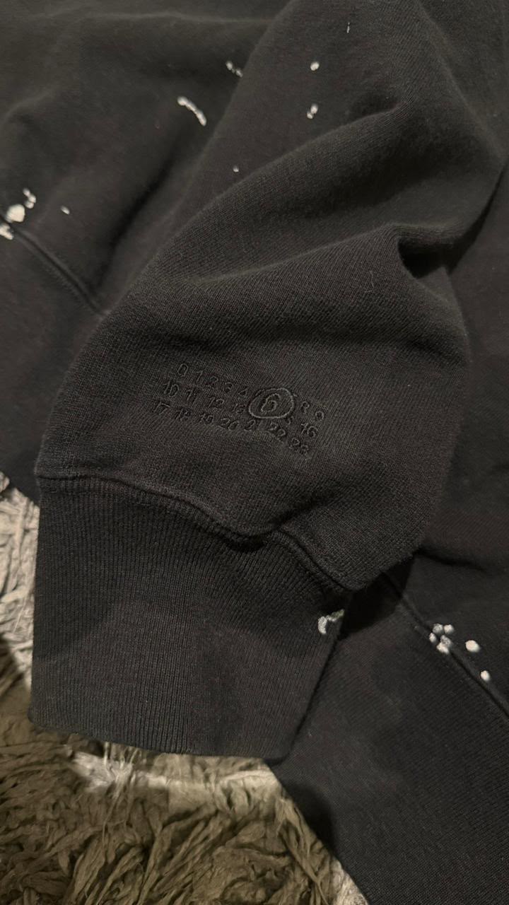 Moletom Box Logo Supreme X Maison Margiela MM6 Preto — foto 3