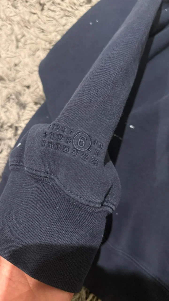 Moletom box logo  Supreme X Maison Margiela Azul Marinho — foto 4
