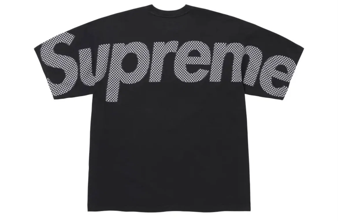 Camiseta Supreme Checkerboard Intarsia Black FW26-W6 — foto 2