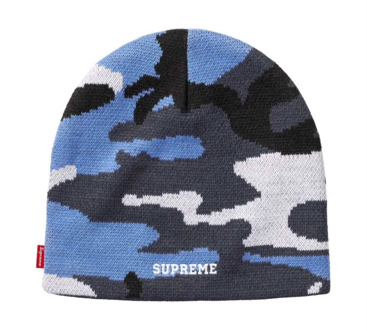 Nike x Supreme Touca Oval Beanie Blue Camo FW26-W6 — foto 2