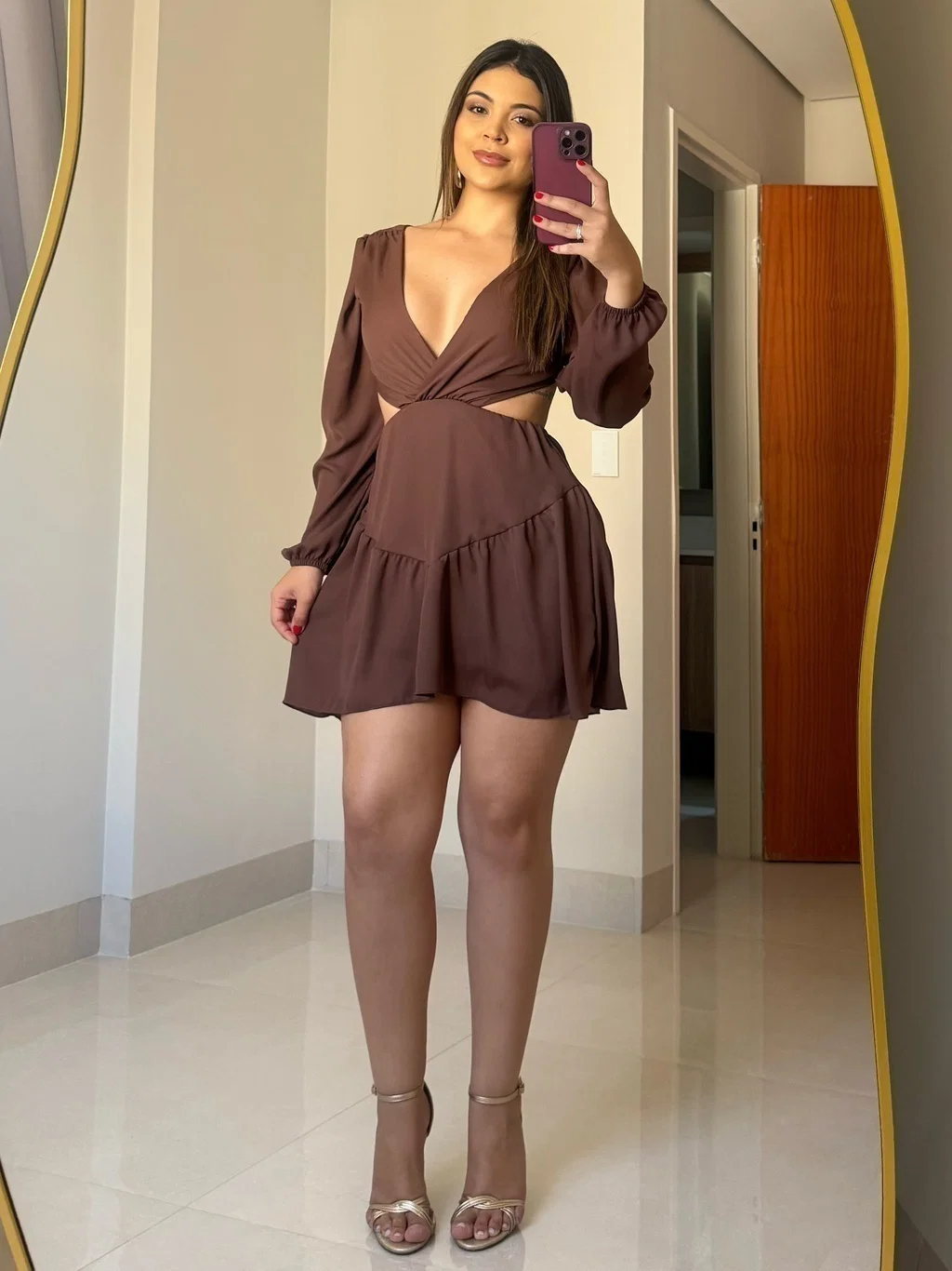 Vestido Luana em mosseline, leve e fluido, tamanho único. — foto 2