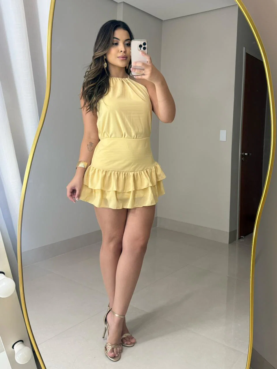 Vestido Sofia em mosseline, leve e fluido, cor e design elegante. — foto 2