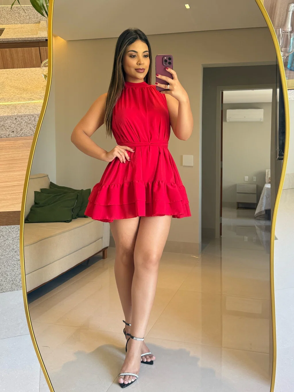 Vestido Bella em mosseline, leve e fluido, tamanho único. — foto 11