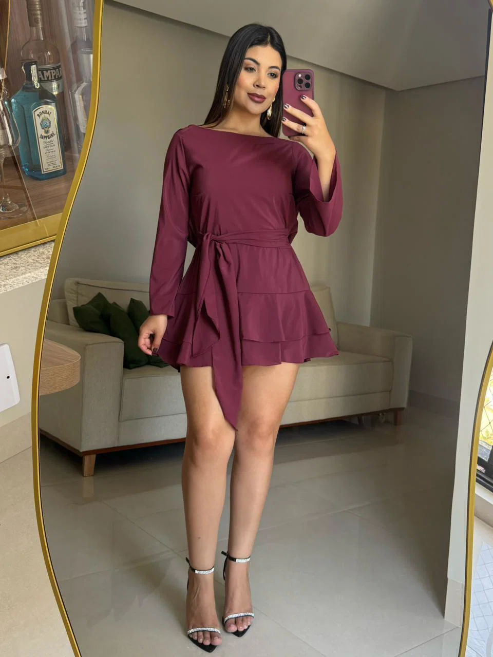 Vestido Sabrina em mosseline, leve e fluido, tamanho único. — foto 8