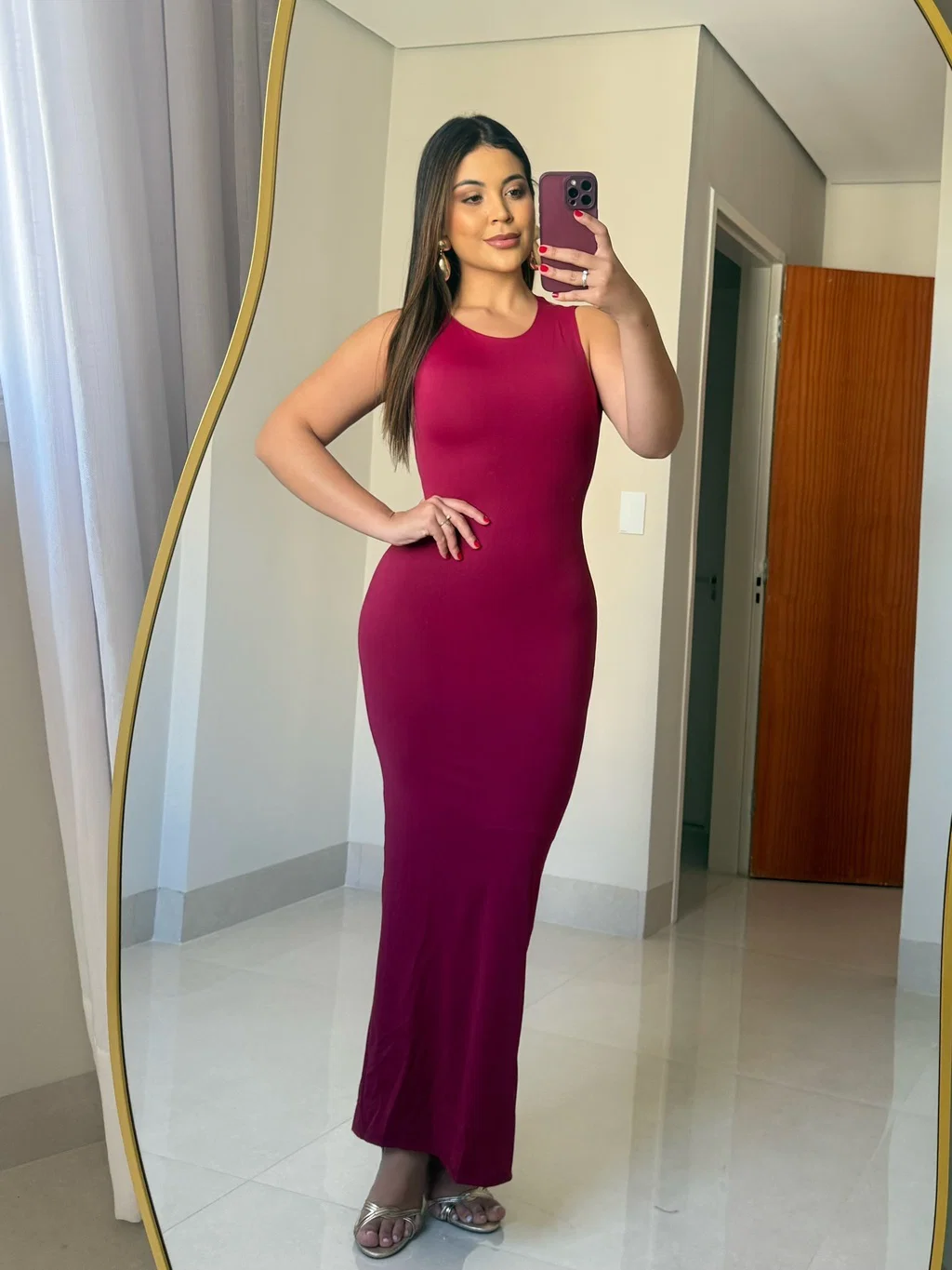 Vestido Nathy confeccionado em malha de poliamida dupla. — foto 2