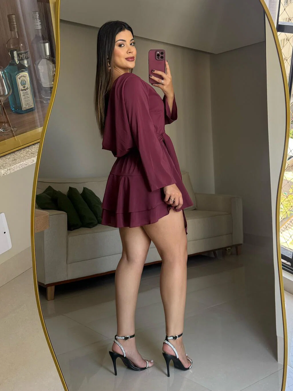 Vestido Sabrina em mosseline, leve e fluido, tamanho único. — foto 9