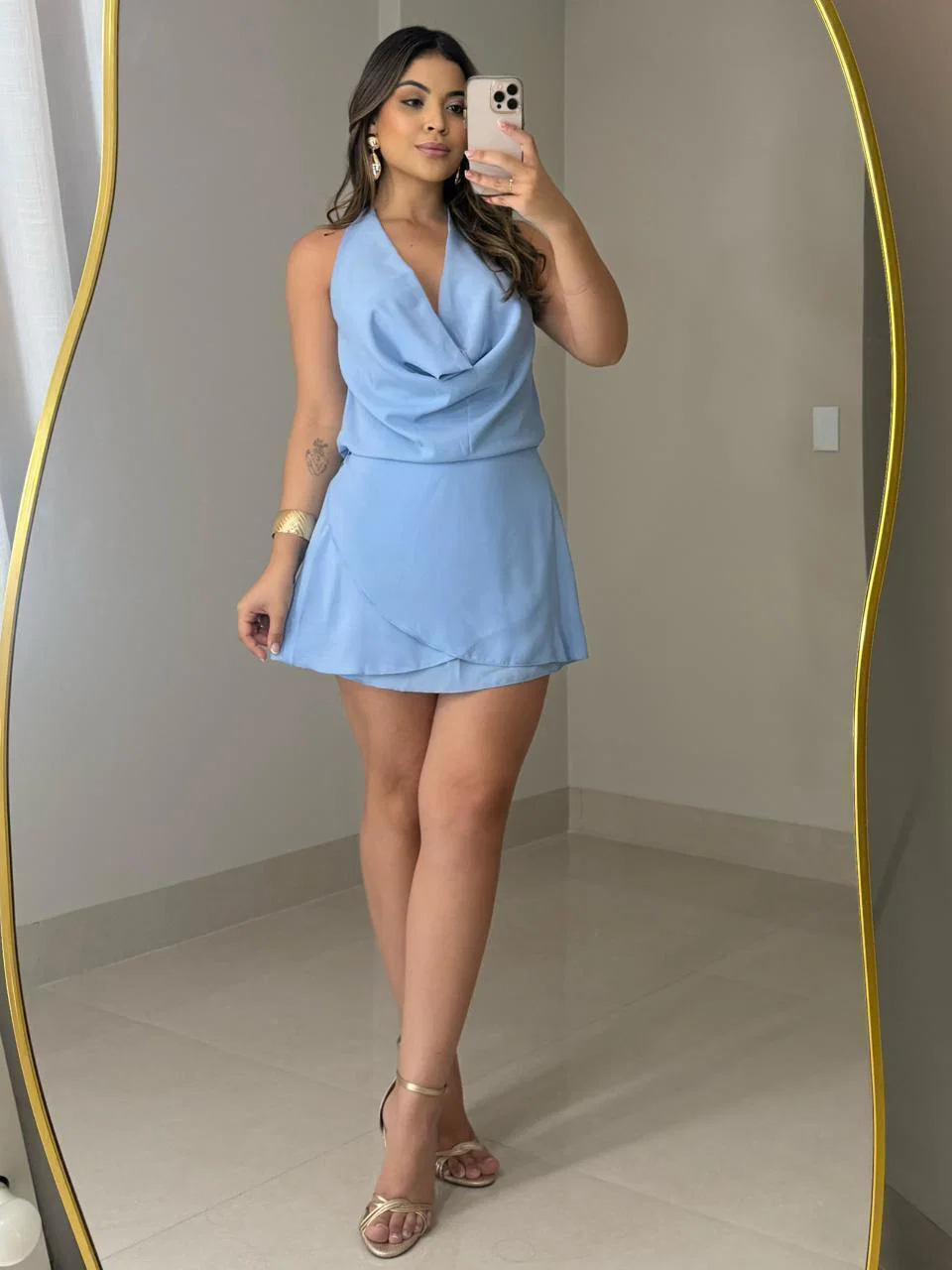 Vestido Ester em mosseline, leve e fluido, tamanho único. — foto 2