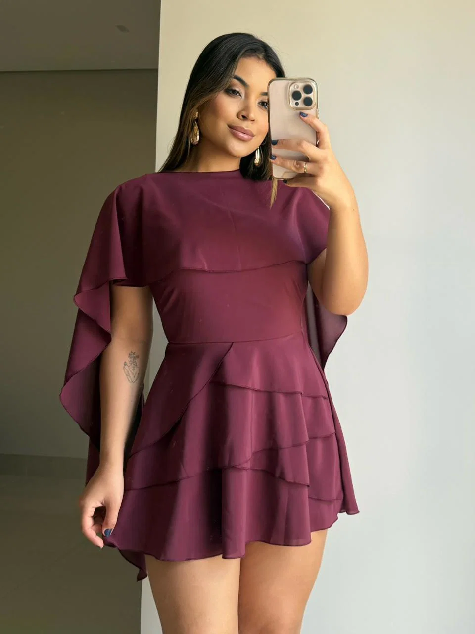 Vestido Vanessa em mosseline com lenço multiformas. — foto 11