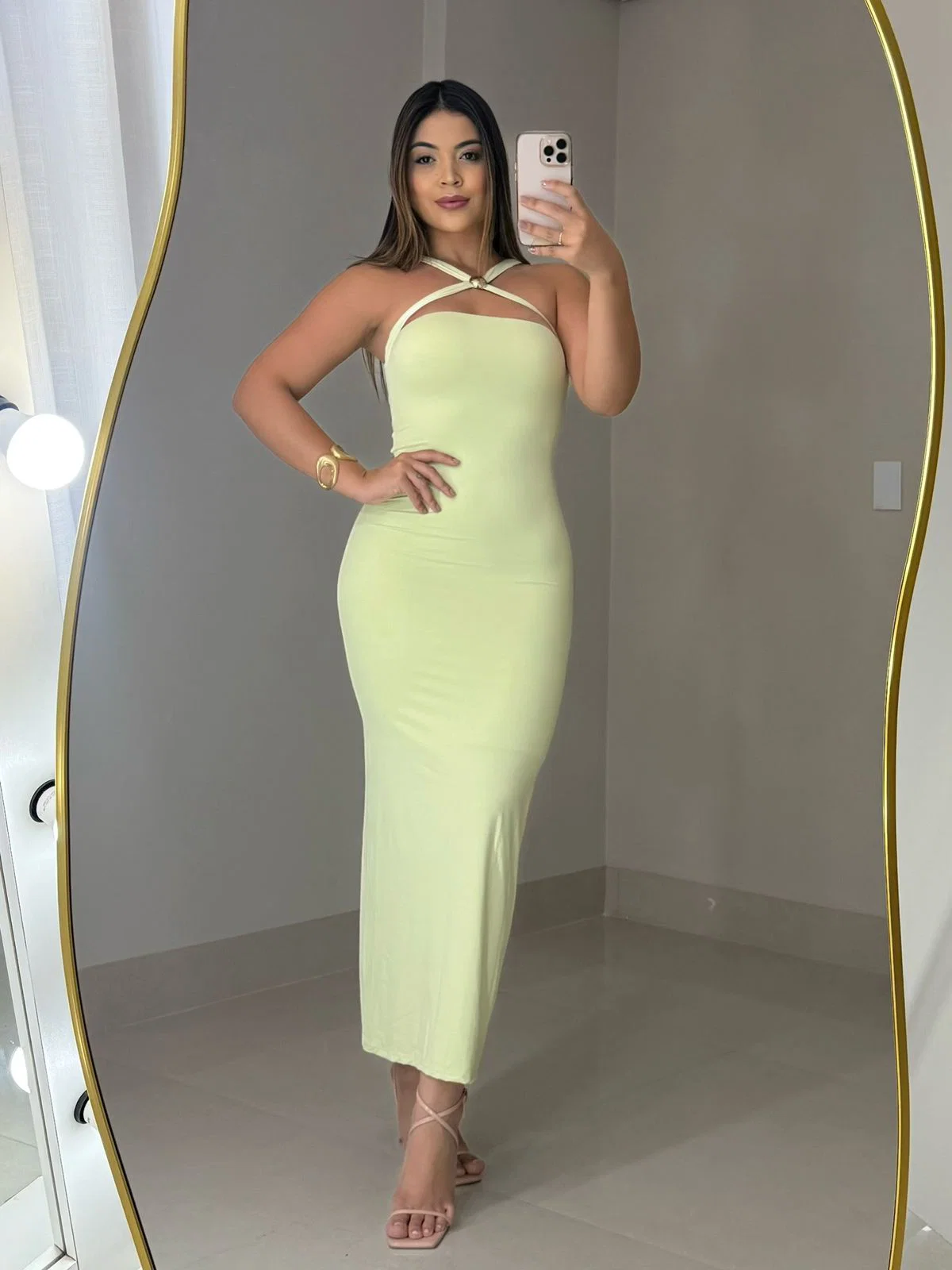 Vestido Julia confeccionado em malha de poliamida dupla. — foto 8