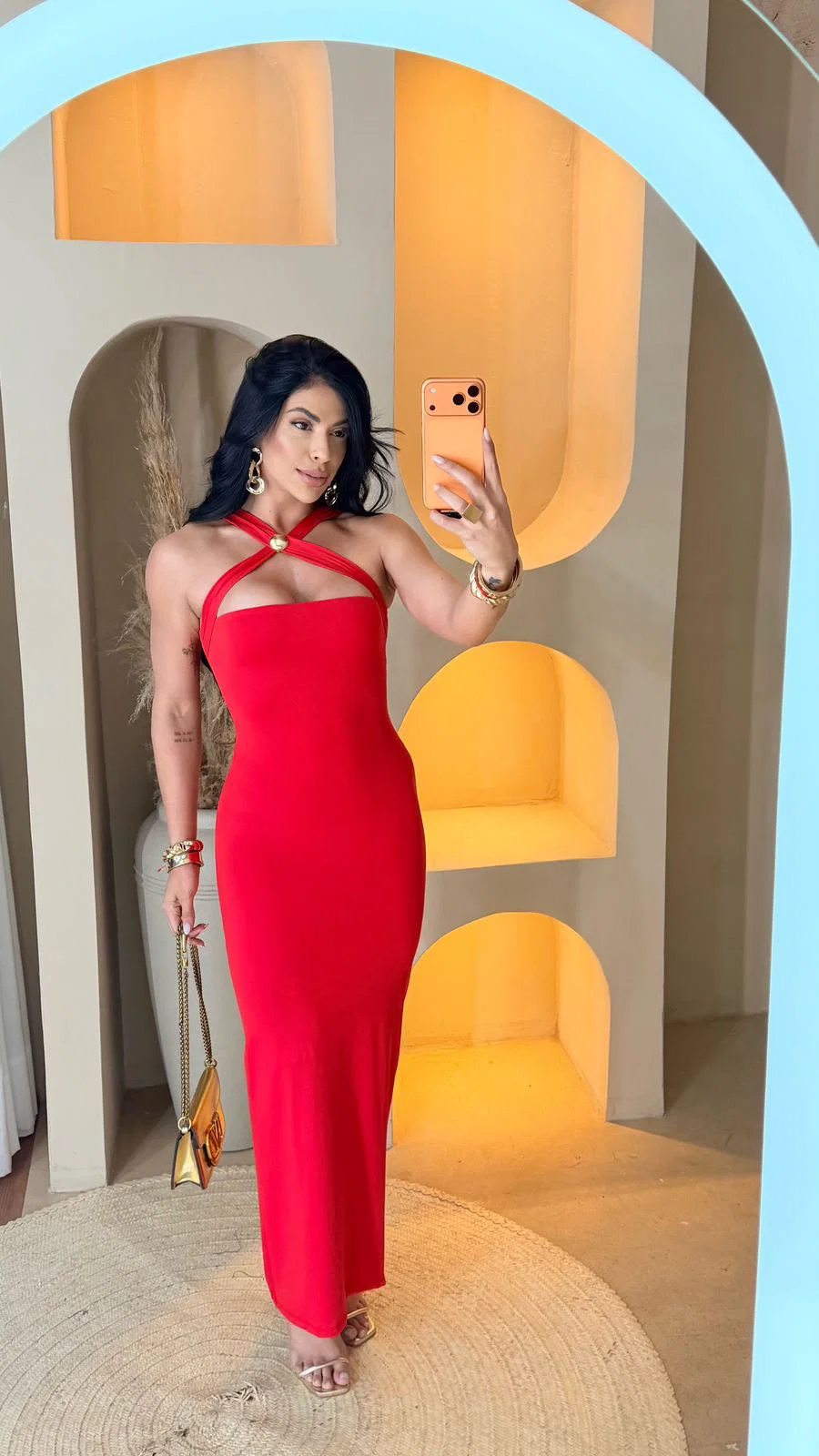 Vestido Julia confeccionado em malha de poliamida dupla. — foto 9