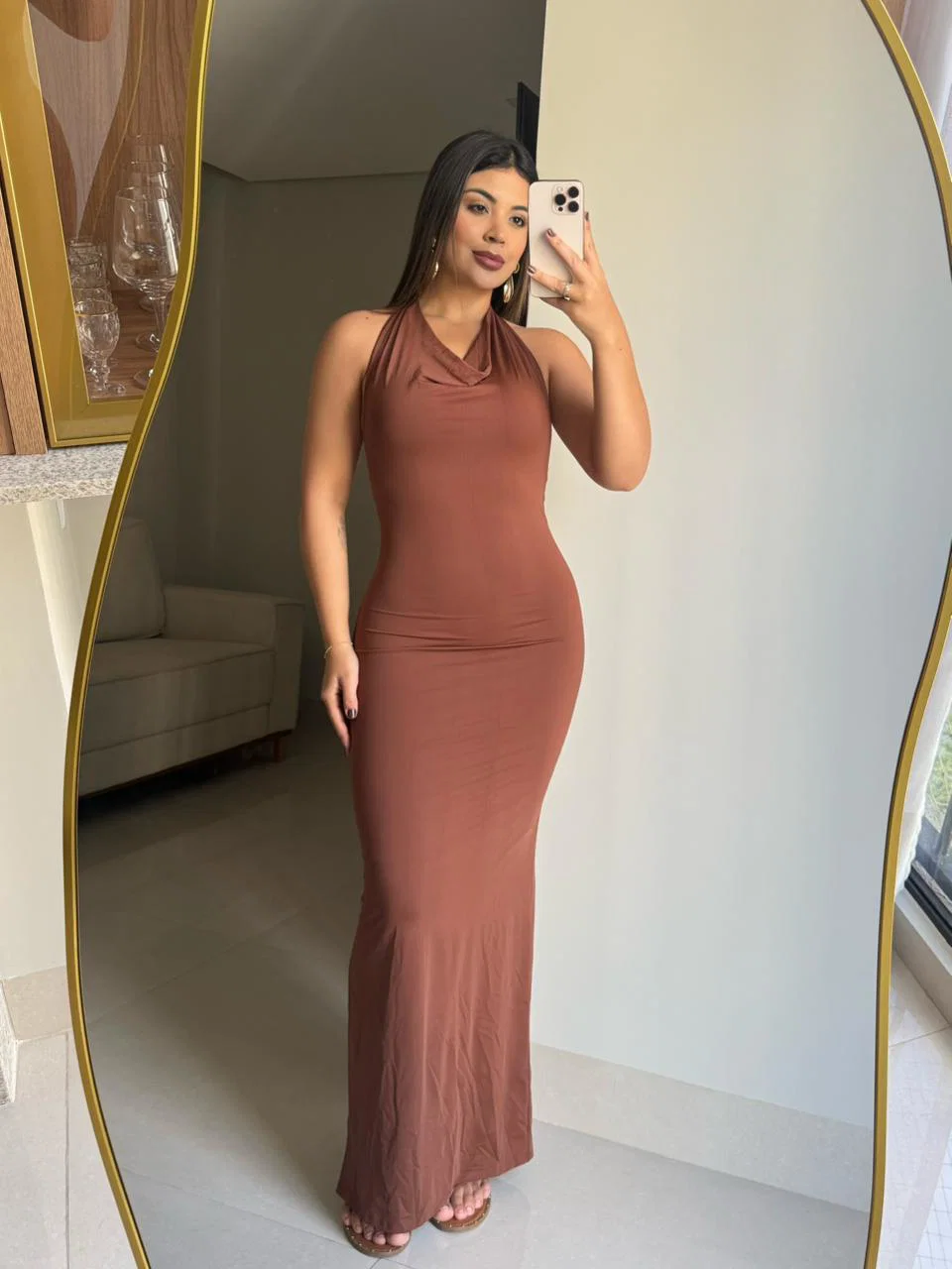 Vestido Zara confeccionado em malha de poliamida dupla. — foto 2