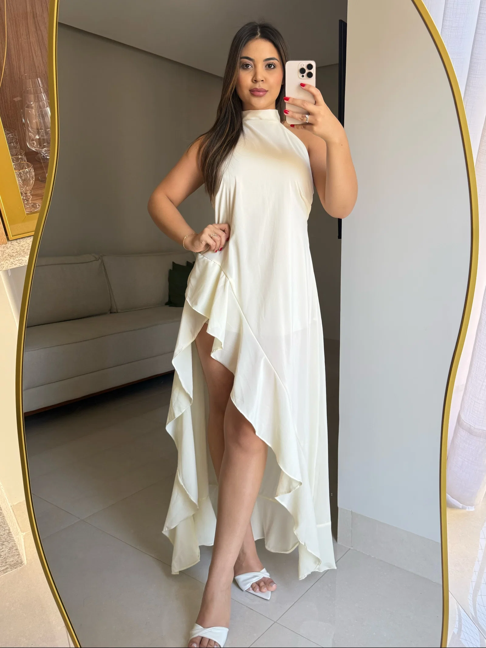 Vestido Angelica em mosseline, leve e fluido. — foto 4