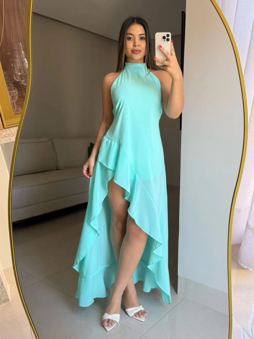 Vestido Angelica em mosseline, leve e fluido. — foto 8