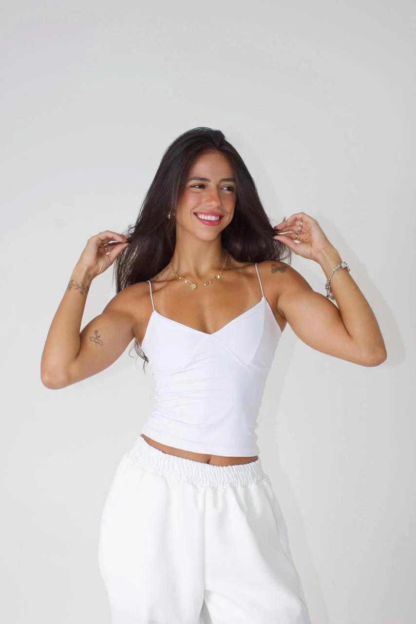Blusa Alcinha Decote em V