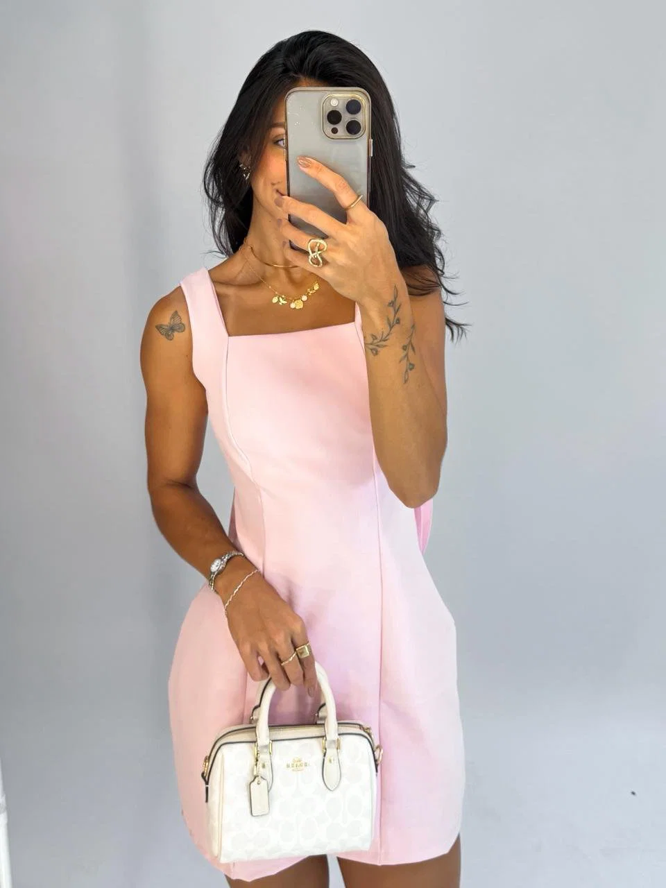Vestido Laço em alfaiataria premium com laço removível. — foto 7