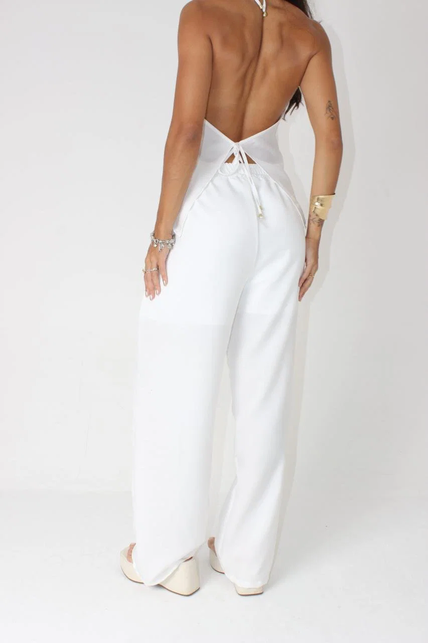 Calça feminina pantalona Mel em tecido linho wash. — foto 4