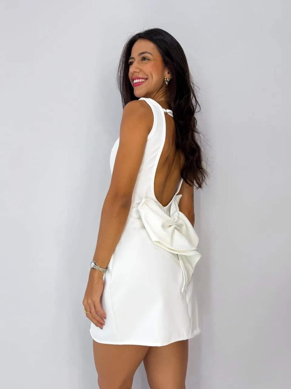 Vestido Laço · Off White