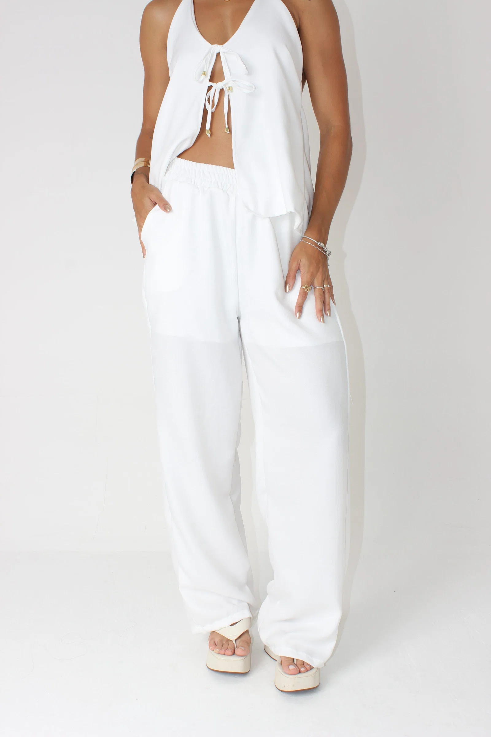 Calça Mel · Branco